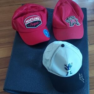 Red and White Baseball Caps